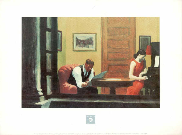 Room in New York, 1932 by Edward Hopper - 12 X 16 Inches (Art Print)
