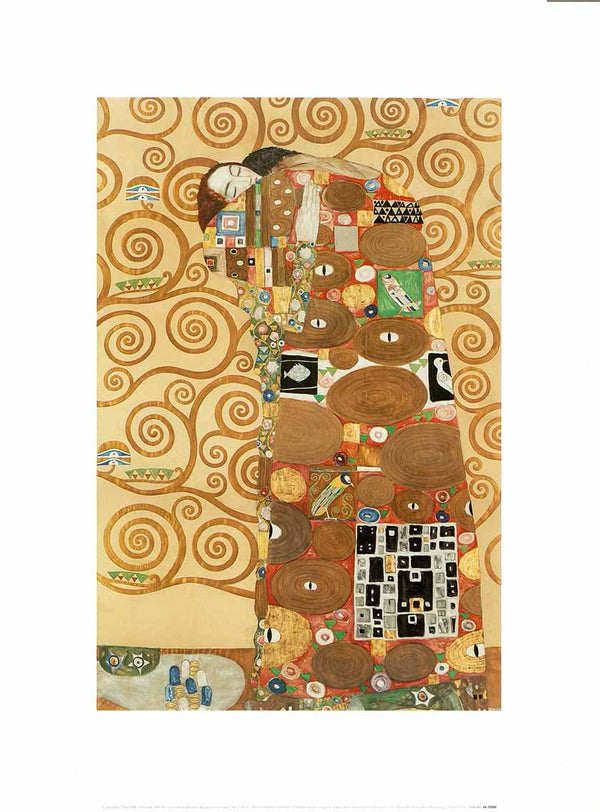 Fulfilment, 1905-1909 by Gustav Klimt - 12 X 16 Inches (Art Print)