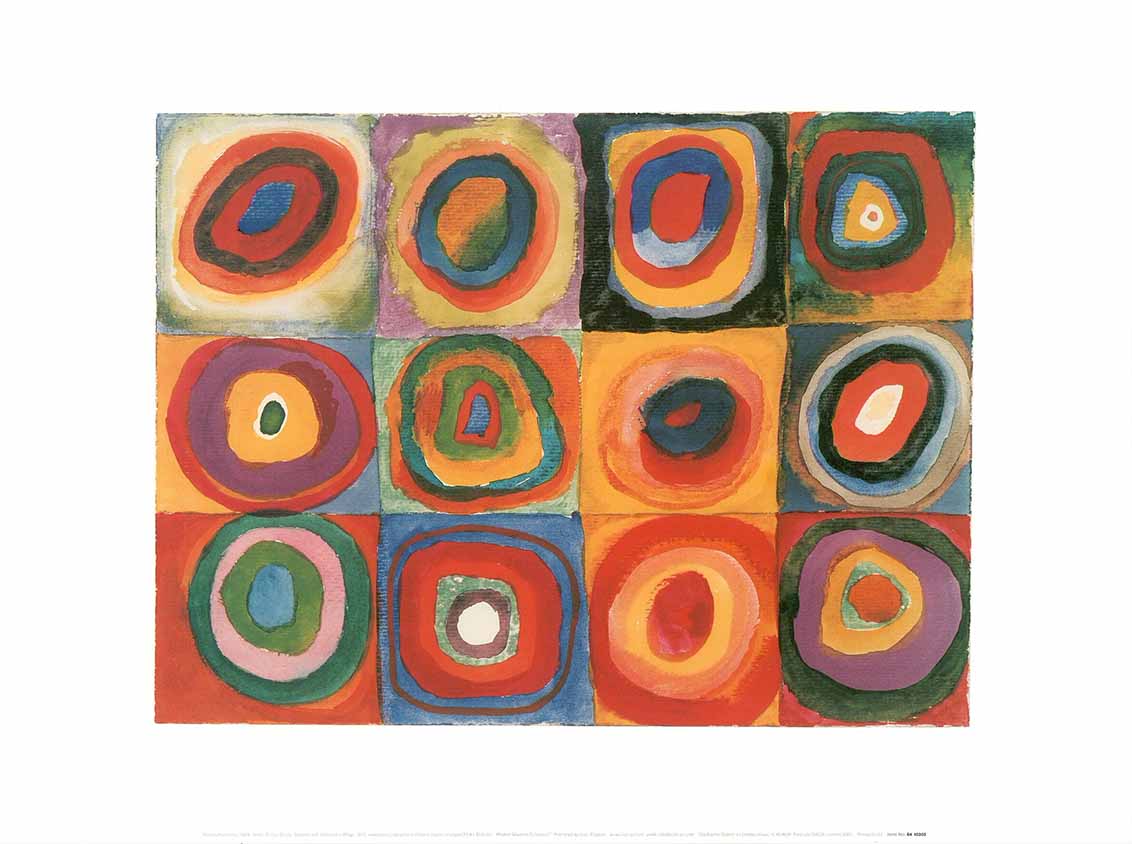 Kandinsky Rings Colour Study: Square with Concentric Rings, 1913 by Wassily Kandinsky ...