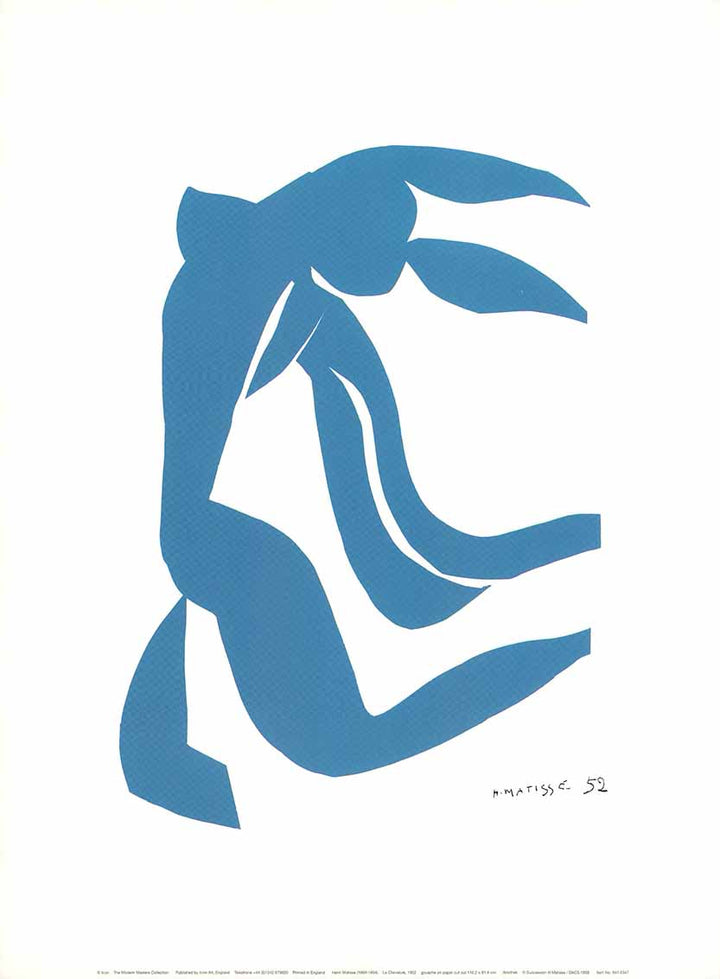 La Chevelure, 1952 by Henri Matisse - 12 X 16 Inches (Art Print)