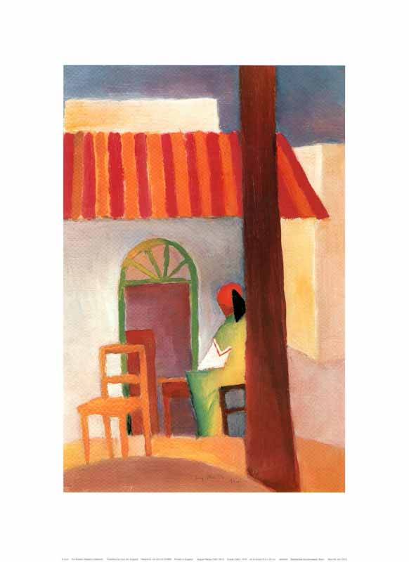 Turkish Cafe I, 1914 by August Macke - 12 X 16 Inches (Art Print)
