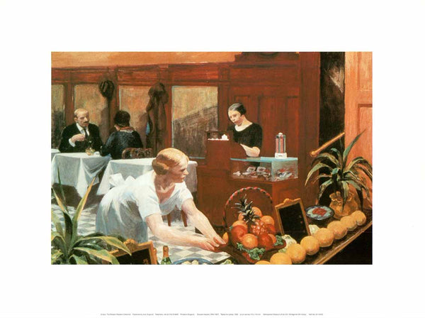 Tables for Ladies, 1930 by Edward Hopper - 12 X 16 Inches (Art Print)