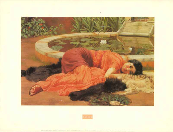 Dolce Far Niente, 1904 by John William Godward - 12 X 16 Inches (Art Print)