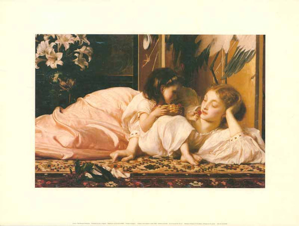 Mother and Child by Frederic Lord Leighton - 12 X 16 Inches (Art Print)