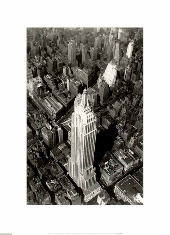 Empire State Building by NYC - 12 X 16 Inches (Art Print)