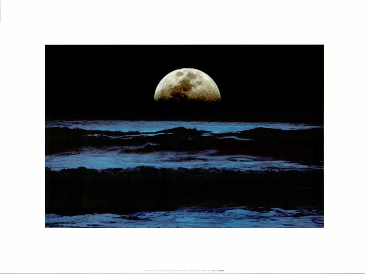 Ocean Moonrise by Christian Michaels - 12 X 16 Inches (Art Print)