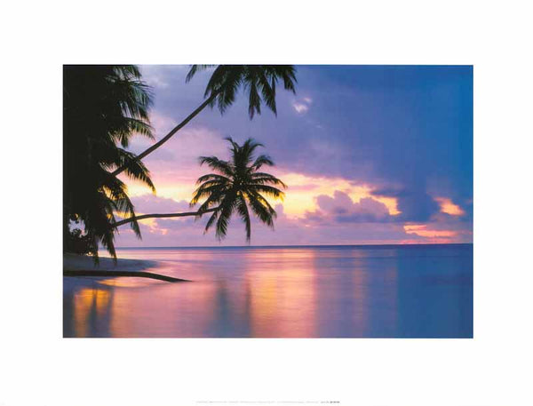 Maldives at Sunset by Chad Ehlers - 12 X 16 Inches (Art Print)
