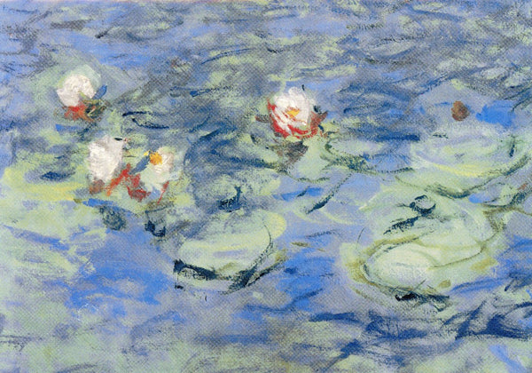 Les Nympheas, le matin 1914-1918 by Claude Monet - 5 X 7 Inches (Greeting Card)