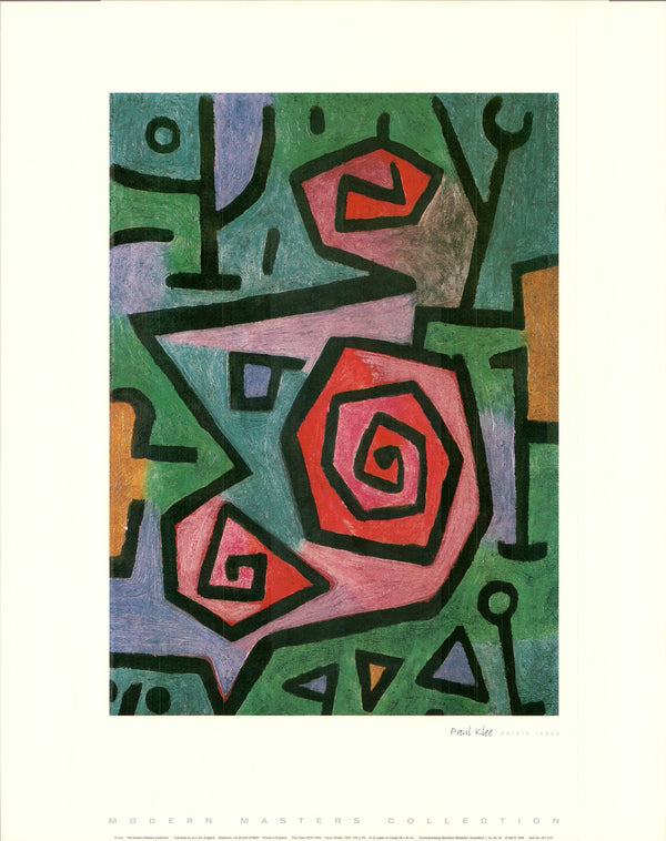 Heroic Roses, 1938 by Paul Klee - 16 X 20 Inches (Art Print)