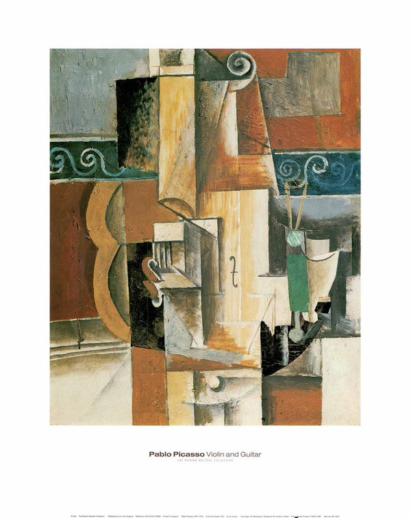 Violin and Guitar, 1913 by Pablo Picasso - 16 X 20 Inches (Art Print)