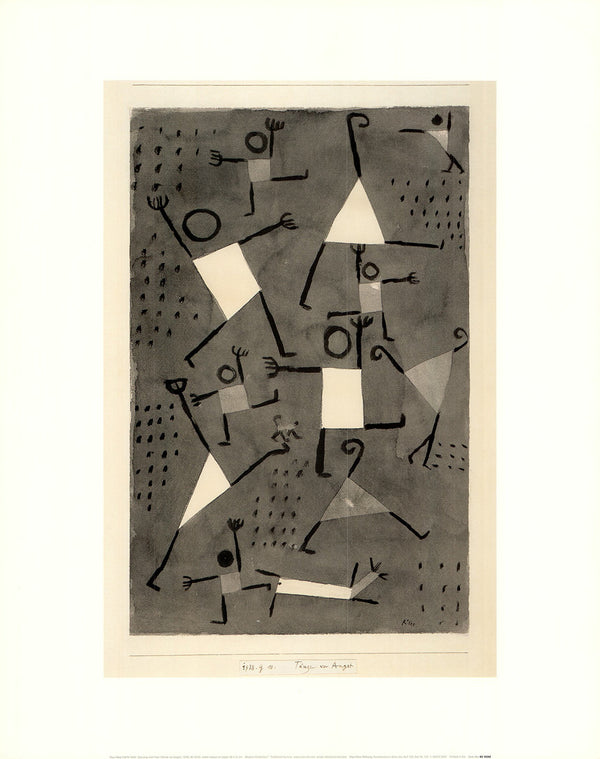 Dancing with Fear, 1938 by Paul Klee - 16 X 20 Inches (Art Print)