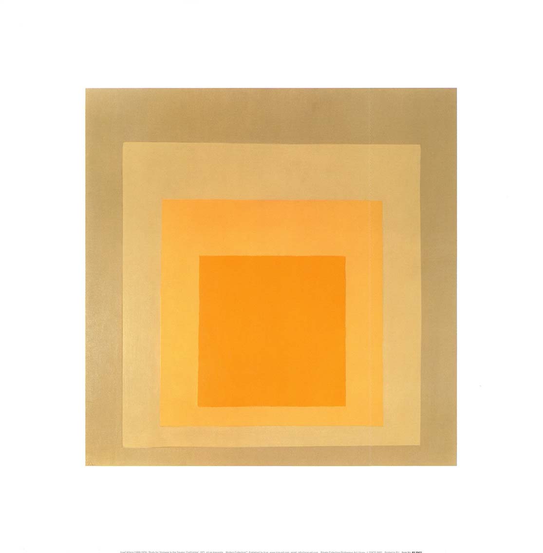 Yellow Climate, 1962 by Josef Albers - 24 X 32 Inches (Art Print
