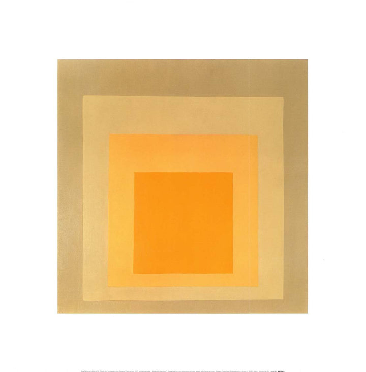 Homage to the Square: Confirming, 1971 by Josef Albers - 16 X 16 Inches (Art Print)