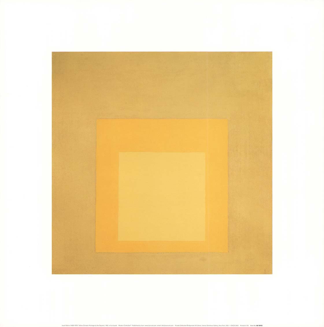 Yellow Climate, 1962 by Josef Albers - 24 X 32 Inches (Art Print
