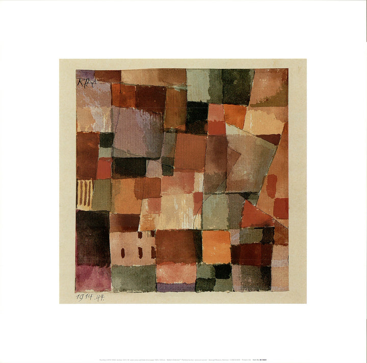 Untitled, 1914 by Paul Klee - 16 X 16 Inches (Art Print)