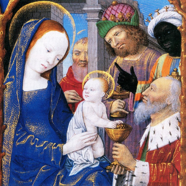 Adoration of the Magi by Georges Trubert - 6 X 6 Inches (Greeting Card)