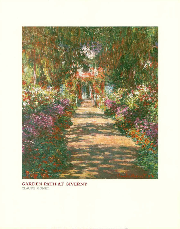 Path at Giverny by Claude Monet - 16 X 20 Inches (Art Print)
