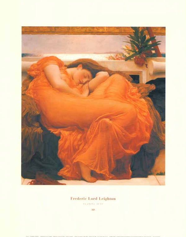 Flaming June by Frederic Lord Leighton - 16 X 20 Inches (Art Print)