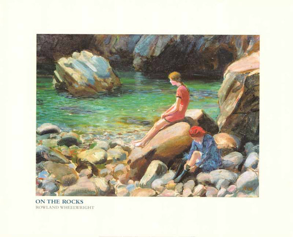 On the Rocks by Rowland WheelWright - 16 X 20 Inches (Art Print)