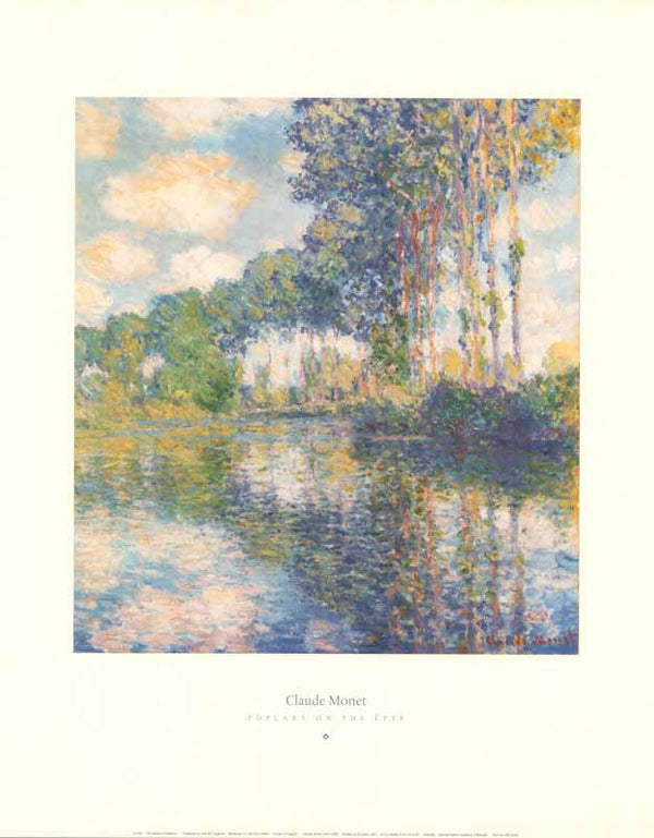 Poplars on the Epte, 1891 by Claude Monet - 16 X 20 Inches (Art Print)