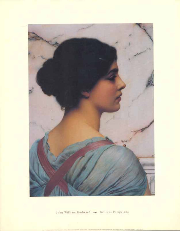 Bellezza Pompeiana, 1909 by John William Godward - 16 X 20 Inches (Art Print)