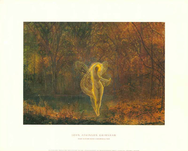 Dame Autumn Hath a Mournfull Face by John Atkinson Grimshaw - 16 X 20 Inches (Art Print)