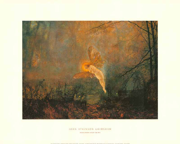 Midsummer Night or Iris by John Atkinson Grimshaw - 16 X 20 Inches (Art Print)
