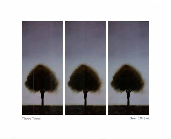 Three Trees by Gerrit Greve - 16 X 20 Inches (Art Print)