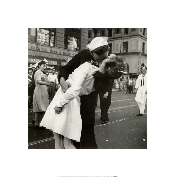 Kissing the War Goodbye in Time Square, 1945 by Corbis - 16 X 16 Inches (Art Print)