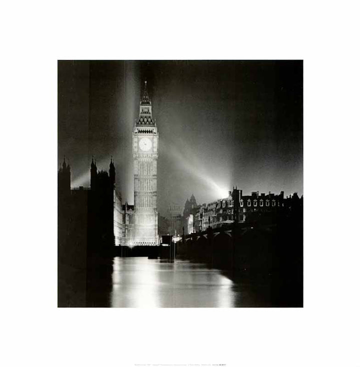 Big Ben London 1961 - 16 X 16 Inches (Art Print)