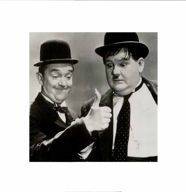 Laurel And Hardy Thumbs Up - 16 X 16 Inches (Art Print) – Artistica ...