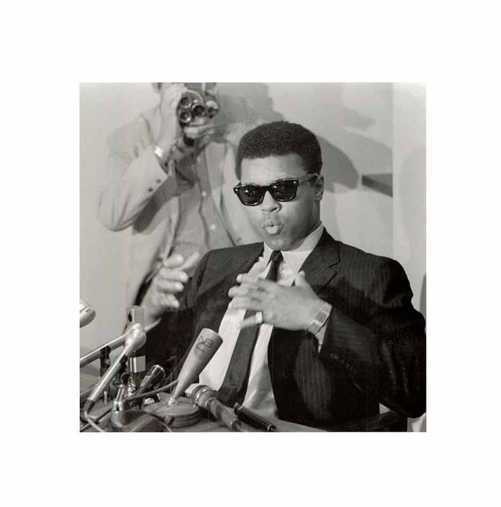Muhammad Ali In Press Conference - 16 X 16 Inches (Art Print)