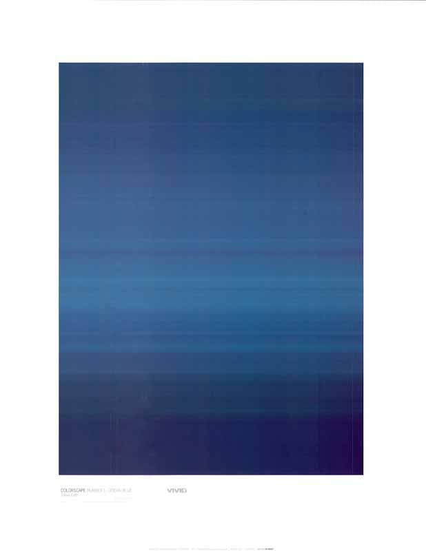 Colorscape 1 Ocean Blue by Tobias Gallo - 16 X 20 Inches (Art Print)
