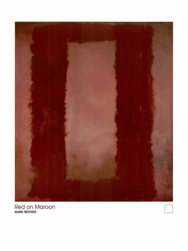 Red on Maroon by Mark Rothko - 24 X 32 Inches (Art Print)