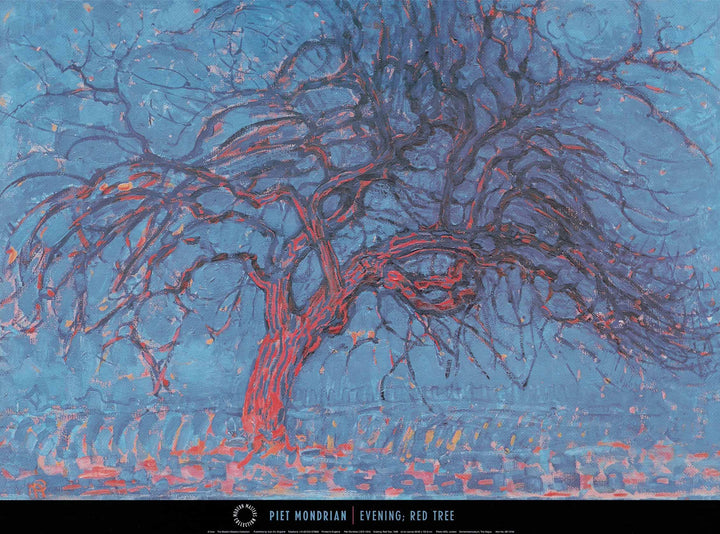 Evening; Red Tree, 1908 by Piet Mondrian - 24 X 32 Inches (Art Print)