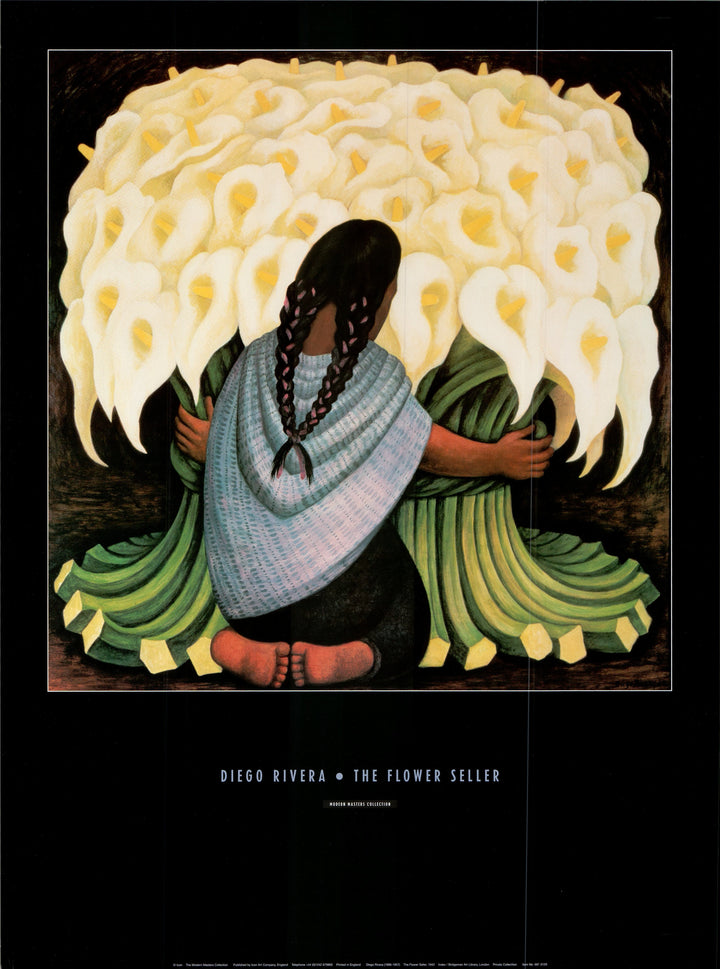 The Flower Seller, 1942 by Diego Rivera - 24 X 32 Inches (Art Print)