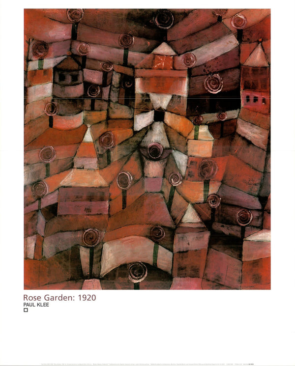 Rose Garden, 1920 by Paul Klee - 24 X 32 Inches (Art Print)
