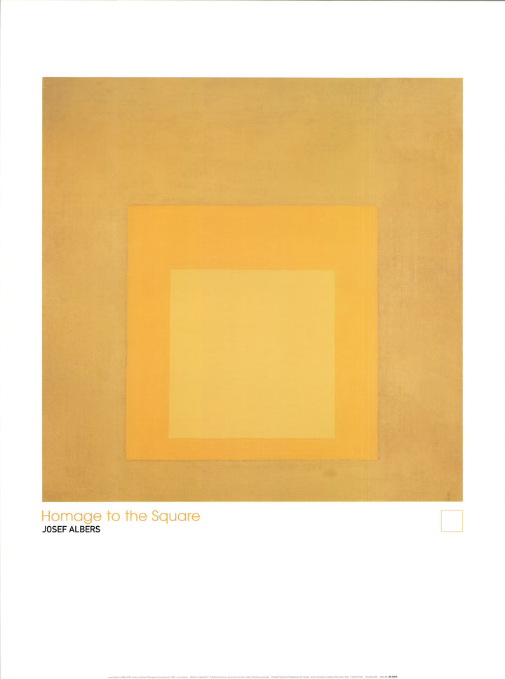 Homage to the Square (Yellow Climate), 1962 by Josef Albers - 24 X 32 Inches (Art Print)