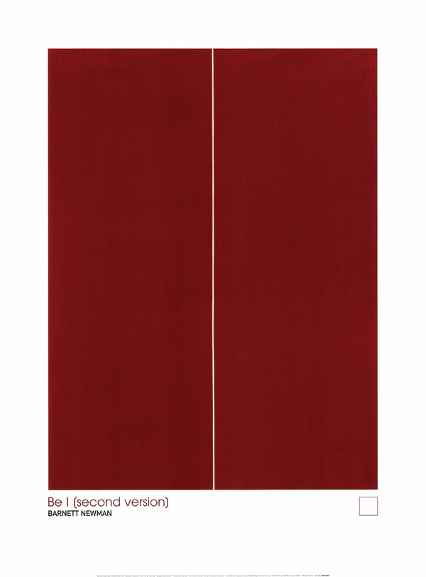 Be I (Second Version) by Barnett Newman - 24 X 32 Inches (Art Print)
