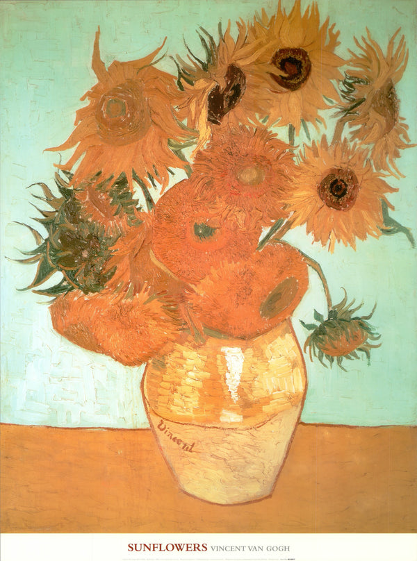 Sunflowers by Vincent Van Gogh - 24 X 32 Inches (Art Print)