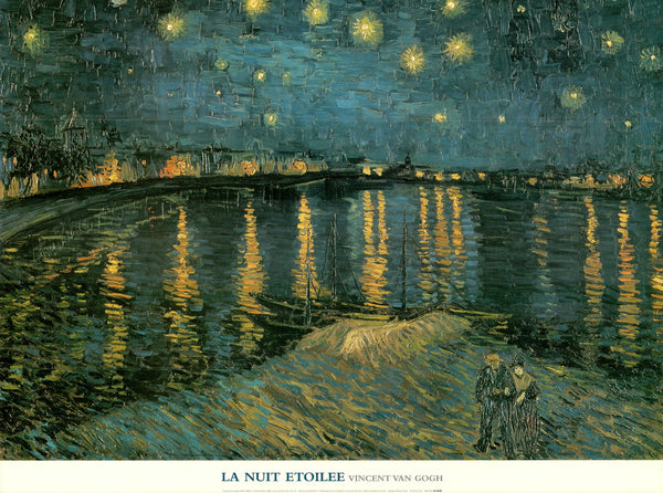 La Nuit Étoilée by Vincent Van Gogh 24 X 32 Inches (Art Print)