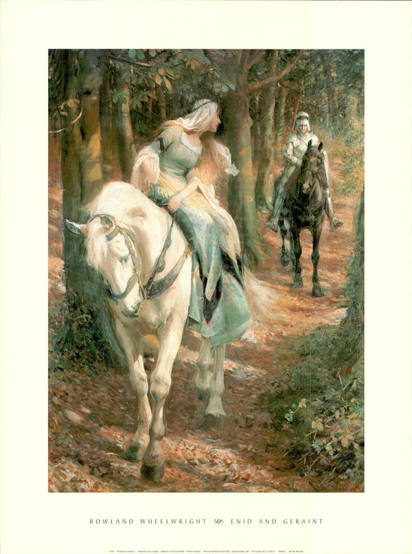 Enid and Geraint by Rowland Wheelwright - 24 X 32 Inches (Art Print)