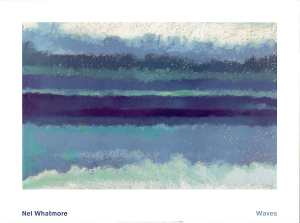 Waves by Nel Whatmore - 24 X 32 Inches (Art Print)
