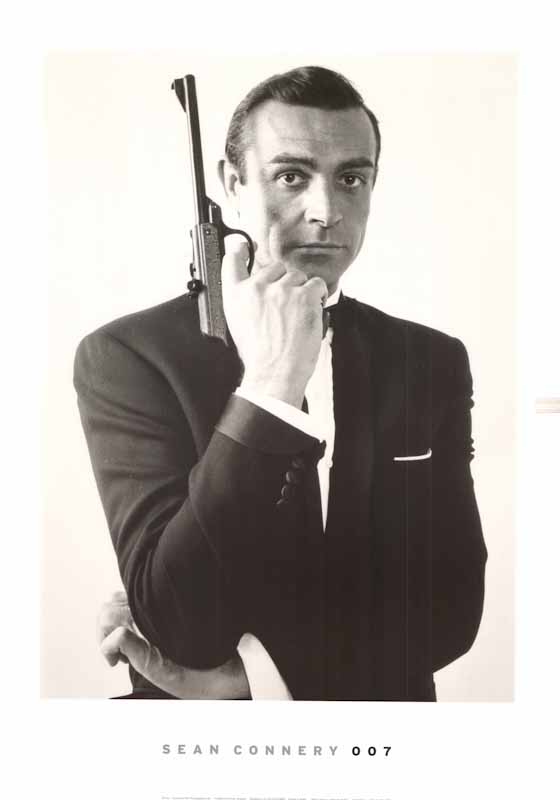 Sean Connery 007, James Bond by Unknow - 23 X 31 Inches (Art Print)