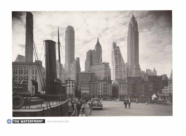 The Waterfront, Manhattan by Corbis/Bettmann - 24 X 32 Inches (Art Print)