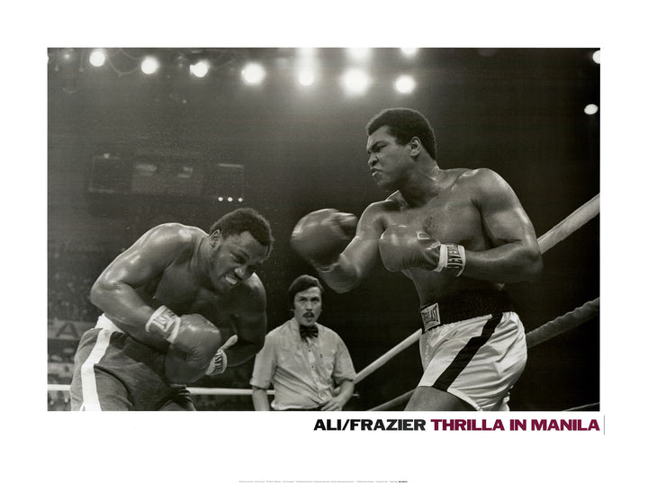 Muhammad Ali Vs. Joe Frazier "Thrilla in Manila" - 24 X 32 Inches (Art Print)