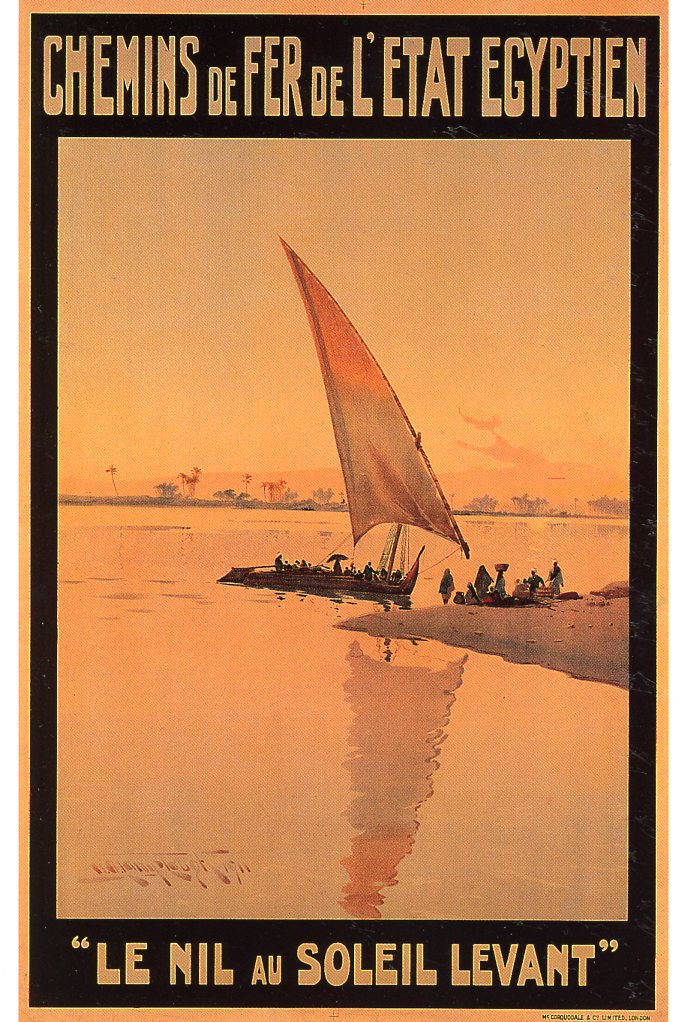 The Nile in the Rising Sun  - 5 X 7 Inches (Vintage Greeting Card)