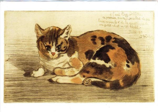 Kitten by Théophile-Alexandre Steinlen - 5 X 7 Inches (Greeting Card)