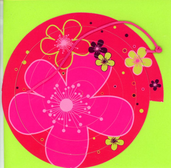 Japanese Flowers by Atelier Nouvelles Images - 5 X 5 Inches (Spiral Card)