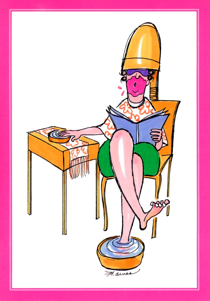 Message Inside: Pampering by Jeanne A. Benas - 5 X 7 Inches (Greeting Card)